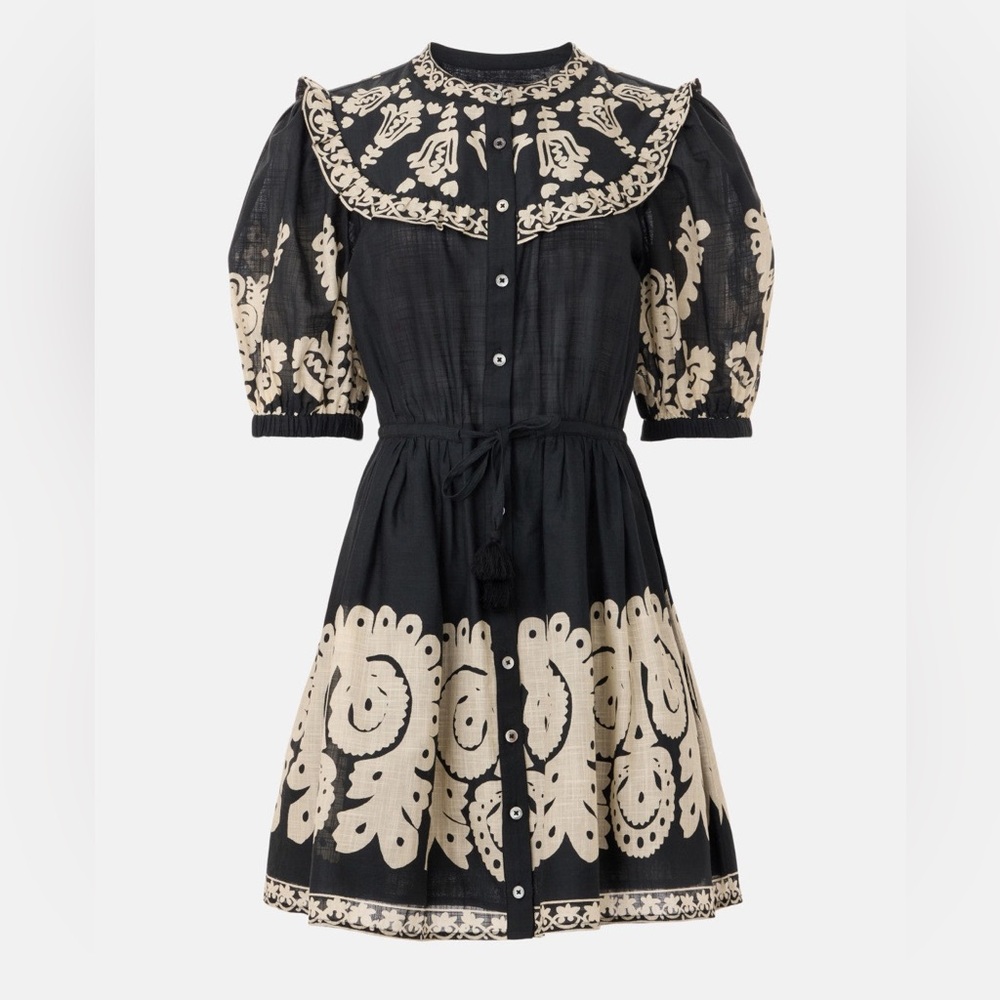 Sea New York Black and Cream Midi Dress - Picture 5 of 12
